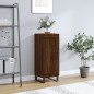 vidaXL Aparador madera de ingeniería marrón roble 34,5x34x90 cm