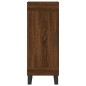 vidaXL Aparador madera de ingeniería marrón roble 34,5x34x90 cm
