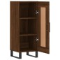 vidaXL Aparador madera de ingeniería marrón roble 34,5x34x90 cm