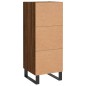 vidaXL Aparador madera de ingeniería marrón roble 34,5x34x90 cm