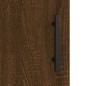 vidaXL Aparador madera de ingeniería marrón roble 34,5x34x90 cm
