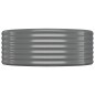 vidaXL Jardinera arriate acero recubrimiento polvo gris 396x100x36 cm vidaXL Jardinera arriate acero recubrimiento polvo gris 396x100x36 cm