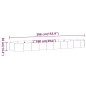 vidaXL Jardinera arriate acero recubrimiento polvo gris 396x100x36 cm vidaXL Jardinera arriate acero recubrimiento polvo gris 396x100x36 cm