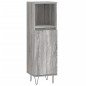 vidaXL Armario de baño madera contrachapada gris Sonoma 30x30x100 cm vidaXL Armario de baño madera contrachapada gris Sonoma 30x30x100 cm