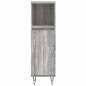 vidaXL Armario de baño madera contrachapada gris Sonoma 30x30x100 cm vidaXL Armario de baño madera contrachapada gris Sonoma 30x30x100 cm