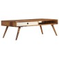 vidaXL Mesa de centro de madera maciza de sheesham 110x50x35 cm vidaXL Mesa de centro de madera maciza de sheesham 110x50x35 cm
