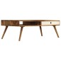 vidaXL Mesa de centro de madera maciza de sheesham 110x50x35 cm vidaXL Mesa de centro de madera maciza de sheesham 110x50x35 cm