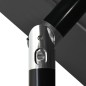 vidaXL Sombrilla de 3 niveles con poste de aluminio antracita 3,5 m