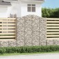 vidaXL Cesta gaviones forma arco hierro galvanizado 200x50x220/240 cm vidaXL Cesta gaviones forma arco hierro galvanizado 200x50x220/240 cm