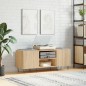 vidaXL Mueble discos madera contrachapada roble sonoma 121x38x48 cm vidaXL Mueble discos madera contrachapada roble sonoma 121x38x48 cm