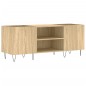 vidaXL Mueble discos madera contrachapada roble sonoma 121x38x48 cm vidaXL Mueble discos madera contrachapada roble sonoma 121x38x48 cm