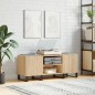 vidaXL Mueble discos madera contrachapada roble sonoma 121x38x48 cm vidaXL Mueble discos madera contrachapada roble sonoma 121x38x48 cm