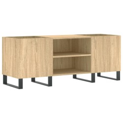 vidaXL Mueble discos madera contrachapada roble sonoma 121x38x48 cm