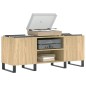 vidaXL Mueble discos madera contrachapada roble sonoma 121x38x48 cm vidaXL Mueble discos madera contrachapada roble sonoma 121x38x48 cm
