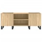 vidaXL Mueble discos madera contrachapada roble sonoma 121x38x48 cm vidaXL Mueble discos madera contrachapada roble sonoma 121x38x48 cm