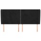 vidaXL Cabecero con orejas de terciopelo negro 203x23x118/128 cm vidaXL Cabecero con orejas de terciopelo negro 203x23x118/128 cm
