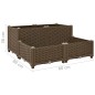 vidaXL Arriate 80x80x38 cm polipropileno vidaXL Arriate 80x80x38 cm polipropileno