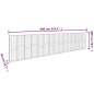 vidaXL Muro de gaviones con cubiertas acero galvanizado 900x50x200 cm