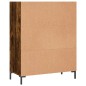 vidaXL Estantería madera de ingeniería roble ahumado 69,5x32,5x90 cm vidaXL Estantería madera de ingeniería roble ahumado 69,5x32,5x90 cm