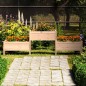 vidaXL Jardinera de madera maciza de pino 245,5x44x75 cm vidaXL Jardinera de madera maciza de pino 245,5x44x75 cm