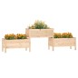 vidaXL Jardinera de madera maciza de pino 245,5x44x75 cm vidaXL Jardinera de madera maciza de pino 245,5x44x75 cm