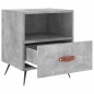 vidaXL Mesita de noche madera ingeniería gris hormigón 40x35x47,5 cm vidaXL Mesita de noche madera ingeniería gris hormigón 40x35x47,5 cm