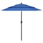 vidaXL Sombrilla de 3 niveles con poste de aluminio azul 2,5 m vidaXL Sombrilla de 3 niveles con poste de aluminio azul 2,5 m