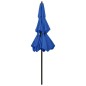 vidaXL Sombrilla de 3 niveles con poste de aluminio azul 2,5 m vidaXL Sombrilla de 3 niveles con poste de aluminio azul 2,5 m