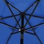 vidaXL Sombrilla de 3 niveles con poste de aluminio azul 2,5 m vidaXL Sombrilla de 3 niveles con poste de aluminio azul 2,5 m