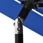 vidaXL Sombrilla de 3 niveles con poste de aluminio azul 2,5 m vidaXL Sombrilla de 3 niveles con poste de aluminio azul 2,5 m
