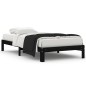 vidaXL Estructura de cama madera maciza de pino negra 100x200 cm vidaXL Estructura de cama madera maciza de pino negra 100x200 cm
