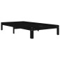 vidaXL Estructura de cama madera maciza de pino negra 100x200 cm vidaXL Estructura de cama madera maciza de pino negra 100x200 cm
