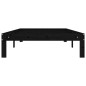 vidaXL Estructura de cama madera maciza de pino negra 100x200 cm vidaXL Estructura de cama madera maciza de pino negra 100x200 cm