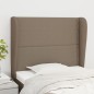 vidaXL Cabecero con orejas de tela gris taupe 103x23x118/128 cm vidaXL Cabecero con orejas de tela gris taupe 103x23x118/128 cm