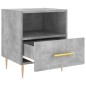 vidaXL Mesita de noche madera ingeniería gris hormigón 40x35x47,5 cm vidaXL Mesita de noche madera ingeniería gris hormigón 40x35x47,5 cm