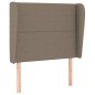 vidaXL Cabecero con orejas de tela gris taupe 103x23x118/128 cm vidaXL Cabecero con orejas de tela gris taupe 103x23x118/128 cm