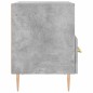 vidaXL Mesita de noche madera ingeniería gris hormigón 40x35x47,5 cm vidaXL Mesita de noche madera ingeniería gris hormigón 40x35x47,5 cm