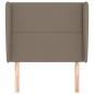 vidaXL Cabecero con orejas de tela gris taupe 103x23x118/128 cm vidaXL Cabecero con orejas de tela gris taupe 103x23x118/128 cm