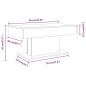 vidaXL Mesa de centro madera contrachapada roble ahumado 96x50x45 cm vidaXL Mesa de centro madera contrachapada roble ahumado 96x50x45 cm
