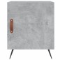 vidaXL Mesita de noche madera de ingeniería gris hormigón 40x40x50 cm vidaXL Mesita de noche madera de ingeniería gris hormigón 40x40x50 cm