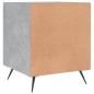vidaXL Mesita de noche madera de ingeniería gris hormigón 40x40x50 cm vidaXL Mesita de noche madera de ingeniería gris hormigón 40x40x50 cm