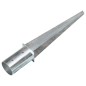 vidaXL Picas de tierra 2 unidades acero galvanizado plateado 8x61 cm vidaXL Picas de tierra 2 unidades acero galvanizado plateado 8x61 cm