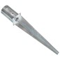 vidaXL Picas de tierra 2 unidades acero galvanizado plateado 8x61 cm vidaXL Picas de tierra 2 unidades acero galvanizado plateado 8x61 cm