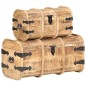 vidaXL Cofres de almacenamiento 2 unidades madera maciza de mango vidaXL Cofres de almacenamiento 2 unidades madera maciza de mango