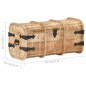 vidaXL Cofres de almacenamiento 2 unidades madera maciza de mango vidaXL Cofres de almacenamiento 2 unidades madera maciza de mango