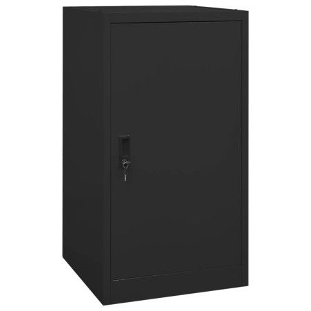 vidaXL Armario para sillas de montar acero negro 53x53x105 cm  