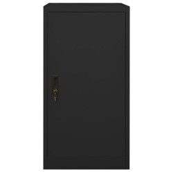 vidaXL Armario para sillas de montar acero negro 53x53x105 cm  