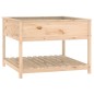 vidaXL Jardinera con estante madera maciza de pino 111,5x111,5x81 cm