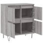 vidaXL Aparador de madera contrachapada gris Sonoma 60x35x70 cm
