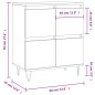 vidaXL Aparador de madera contrachapada gris Sonoma 60x35x70 cm